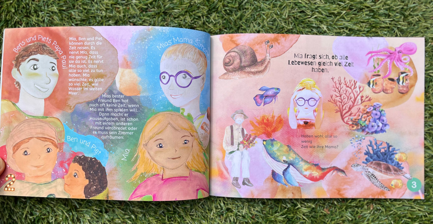 Kinderbuch „Das magische Meer der Zeit" - Kleines Taschenbuch Softcover ISBN-13 979-8386557928