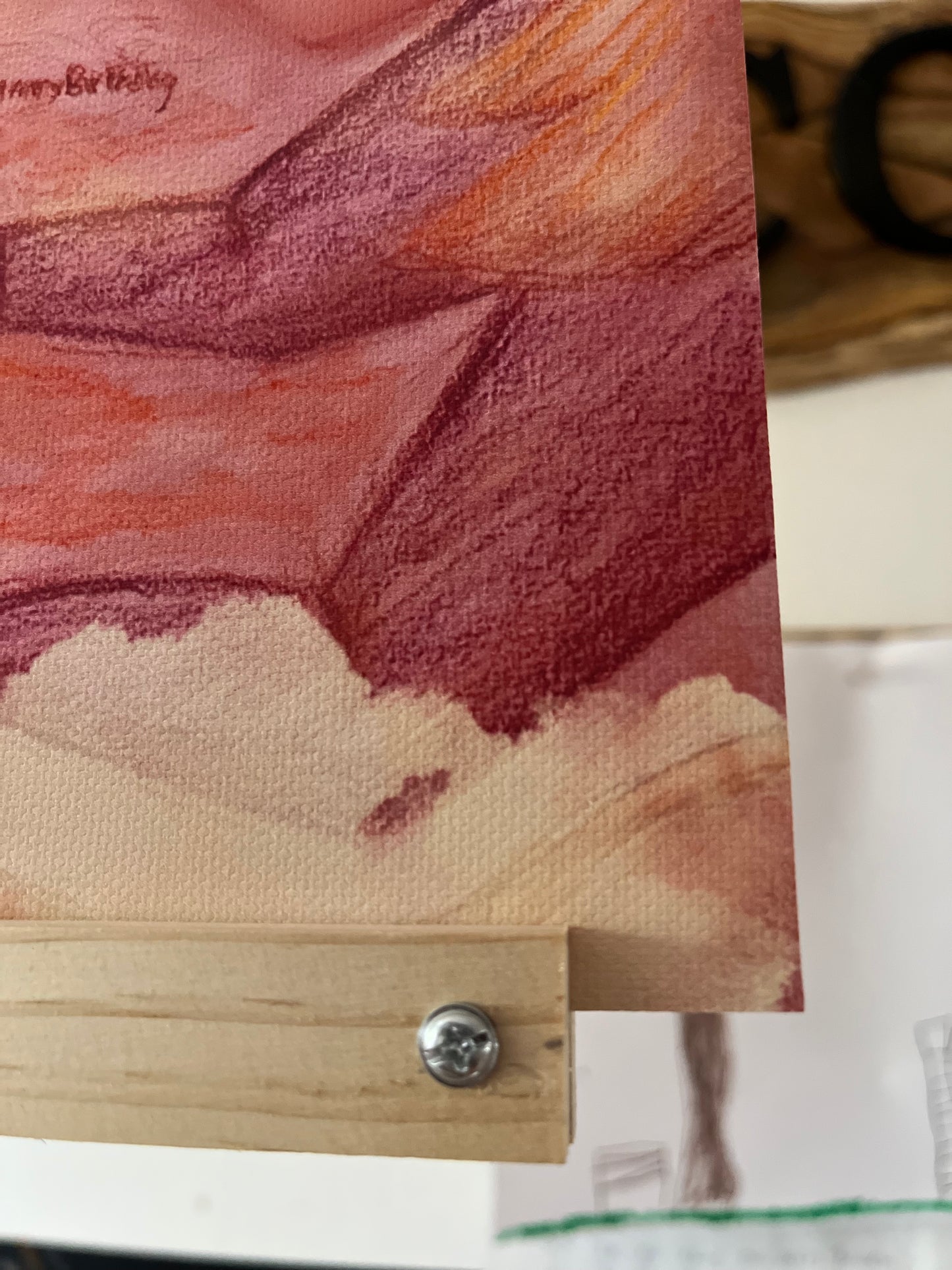 Selbstwertgefühl stärkender Kunstdruck auf Leinwand (100% Baumwolle) mit dem Namen deines Kindes DIN A4