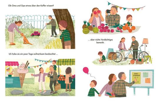 Geheimnisvolle Ferien bei Oma und Opa von Daniela Sosa / Bilderbuchtipp ab 4 Jahren / Bilderbuchempfehlung für die Ferien bei Oma und Opa