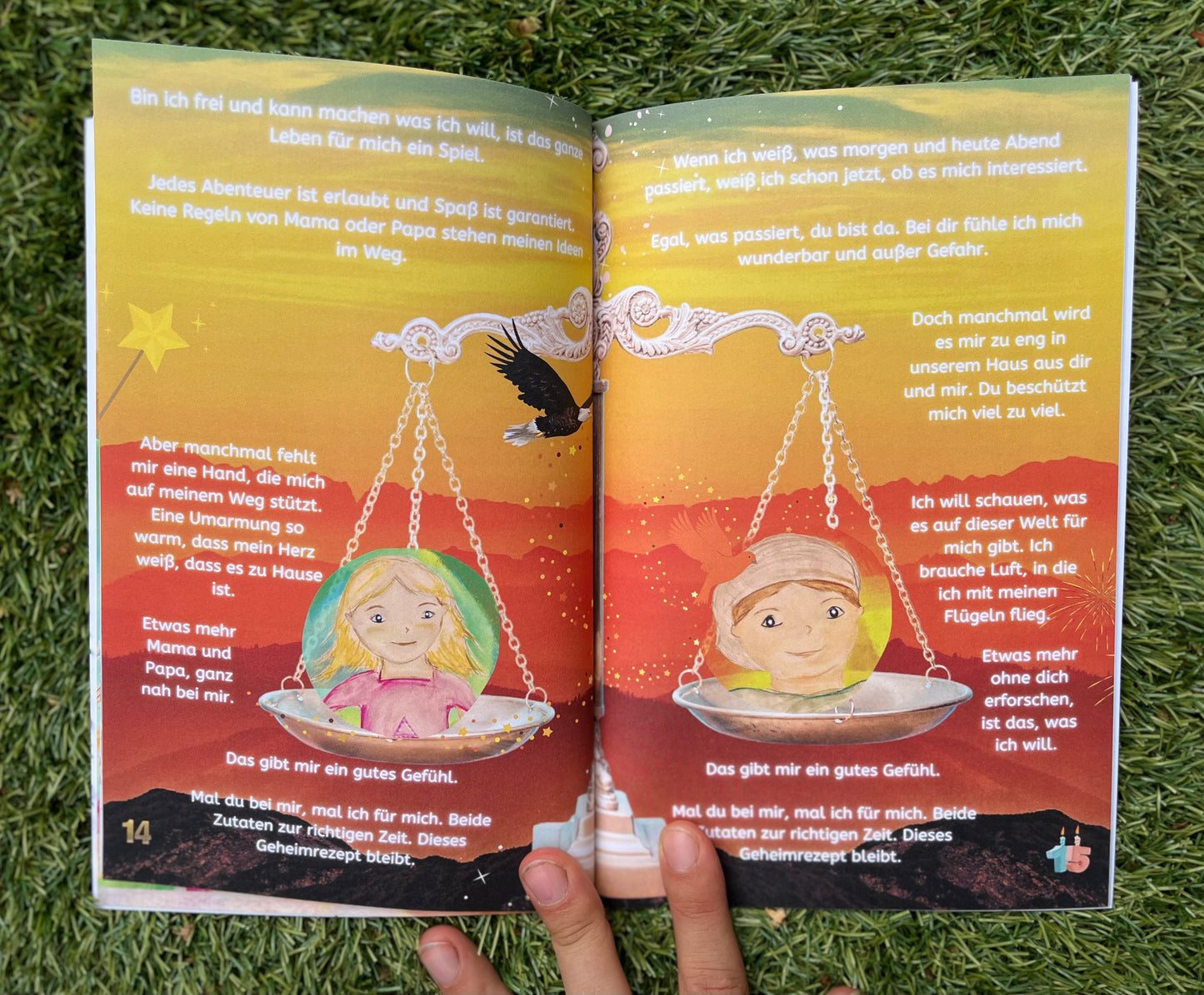 Kinderbuch „Adler oder Kanarienvogel" - Kleines Taschenbuch Softcover ISBN-13 979-8386980870