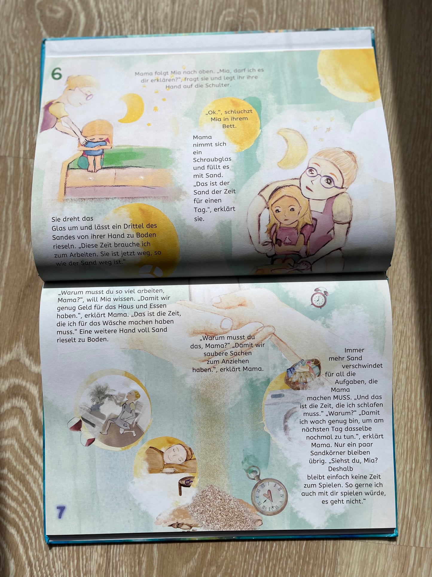 Kinderbuch „Das magische Meer der Zeit" - Großes Hardcover DIN A4