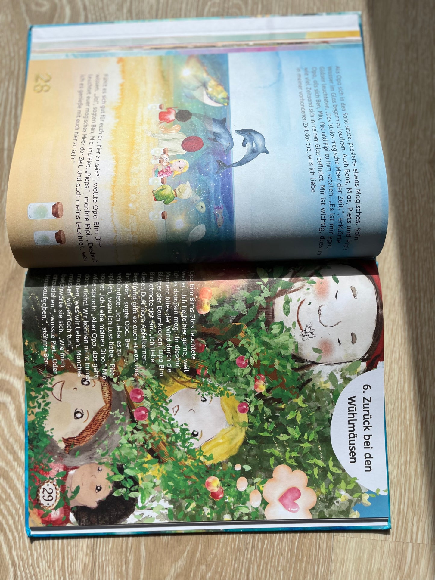 Kinderbuch „Das magische Meer der Zeit" - Großes Hardcover DIN A4