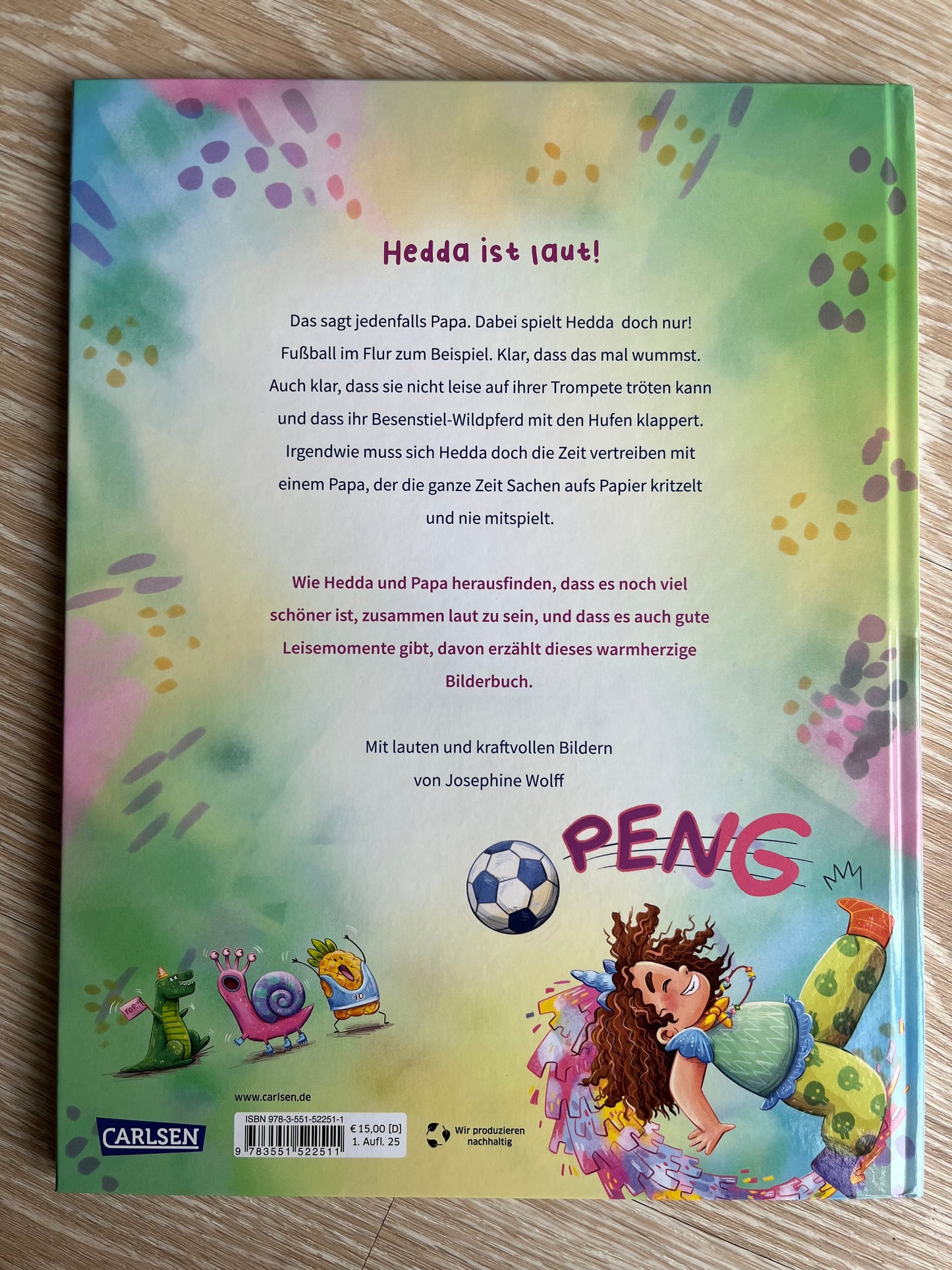 Die laute Hedda von Katrin Michel und Josephine Wolff (Illustr.) I Feinfühliges Bilderbuch ab 3 Jahren über lebhafte Kinder, große Gefühle und echte Empathie