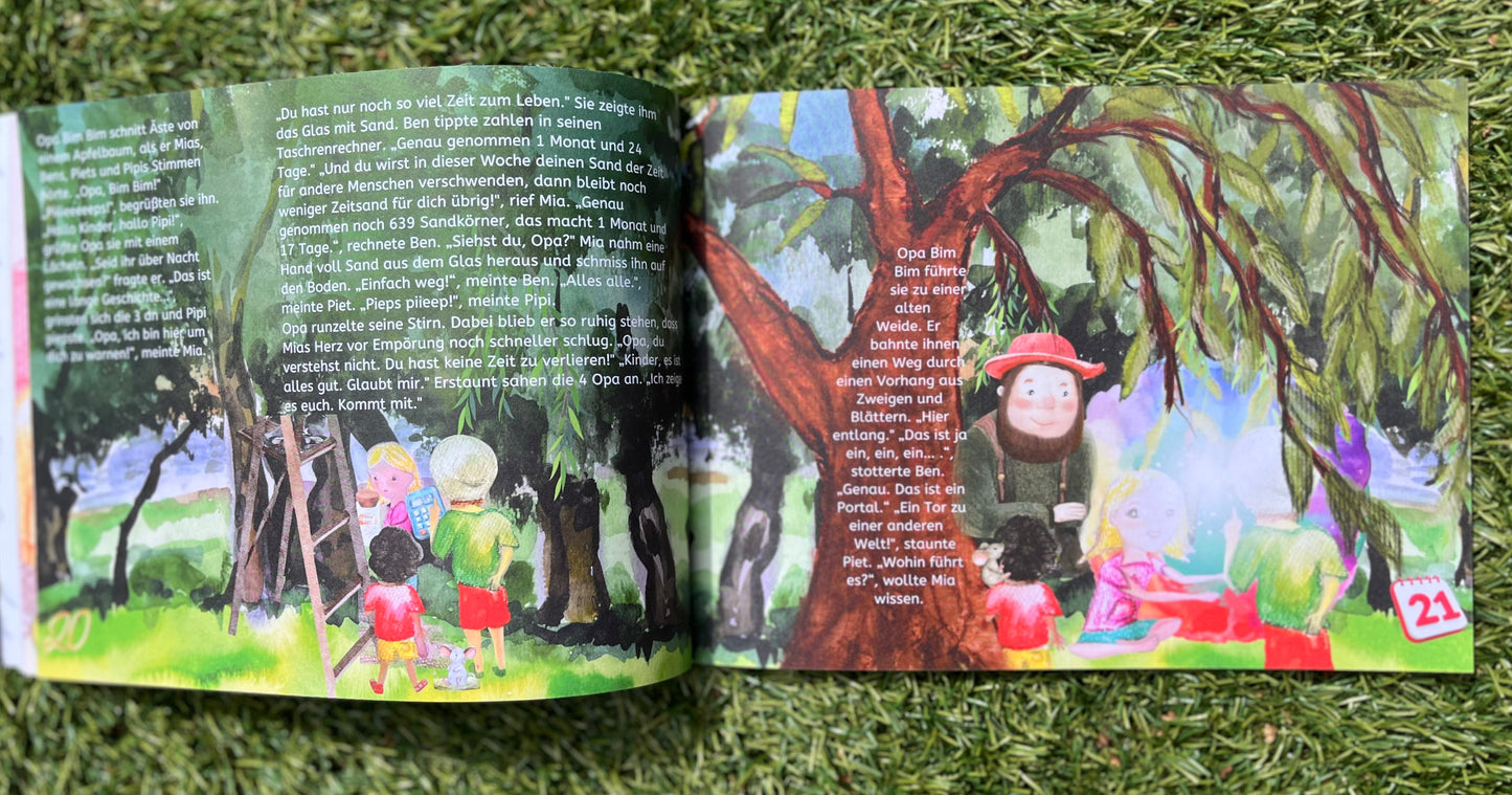 Kinderbuch „Das magische Meer der Zeit" - Kleines Taschenbuch Softcover ISBN-13 979-8386557928