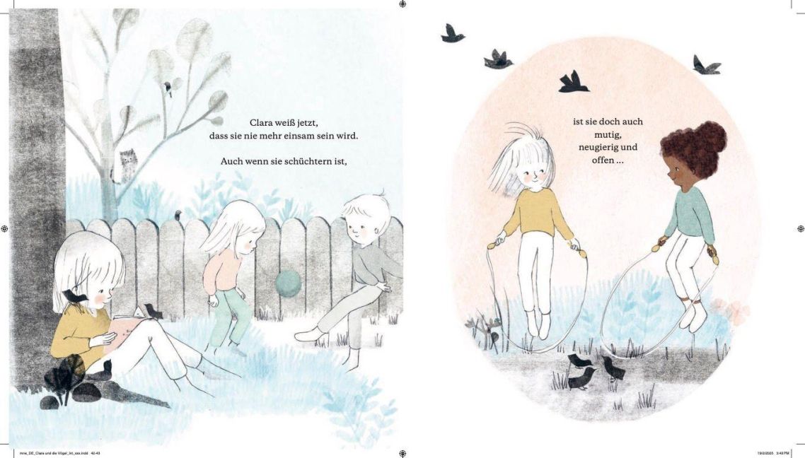 Clara und die Vögel Ein Bilderbuch ab 3 Jahren, das Kinder in ihrer Entwicklung begleiten kann. Ein Buch voller Poesie. von Emma Christina Simpson