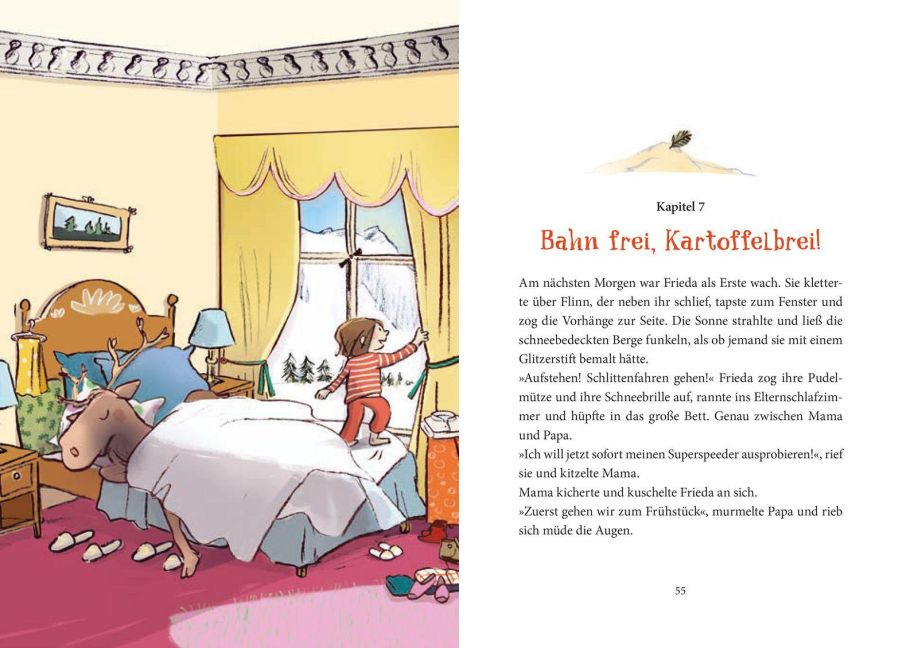 Es düst ein Rentier durch den Schnee Das zweite Abenteuer von Flinn und Frieda! Humorvolle Wintergeschichte zum Vorlesen und gemeinsamen Lesen ab 5 Jahren von Smilla Blau und Susanne Göhlich