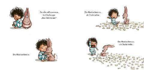 Häschen tröstet Kindern zuhören & Beistand leisten. Sensibles Kinderbuch über Gefühle und den Umgang mit Wut und Trauer. Bilderbuch ab 3 Jahren von Cori Doerrfeld