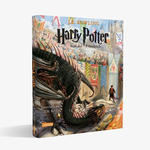 Harry Potter und der Feuerkelch (farbig illustrierte Schmuckausgabe) (Harry Potter 4) von J.K. Rowling Neuausgabe des Kinderbuch-Klassikers ab 10 Jahren über den bekanntesten Zauberer der Welt