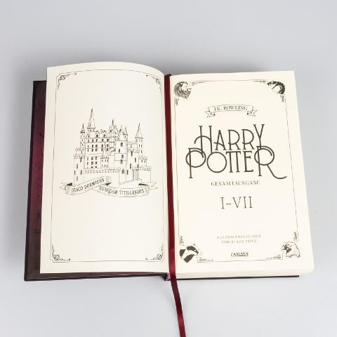 Harry Potter - Gesamtausgabe (Harry Potter) von J.K. Rowling Ungekürzter Sammelband mit allen 7 Büchern des modernen Kinderbuch-Klassikers - mit Bronzeprägung und Lesebändchen ab 10 Jahren über den bekanntesten Zauberer der Welt