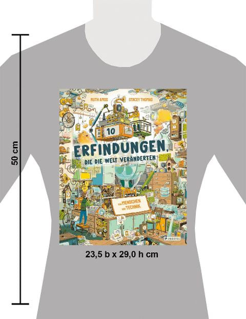 Zehn Erfindungen, die die Welt veränderten – Sachbuch ab 8 Jahren Größe des Buches