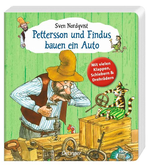 Pettersson und Findus bauen ein Auto I Spielbuch ab 2 Jahren