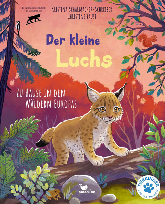 Der kleine Luchs – Bilderbuch Waldtiere ab 4 | Sachbilderbuch Luchs - Tierkinder und ihr Zuhause Cover