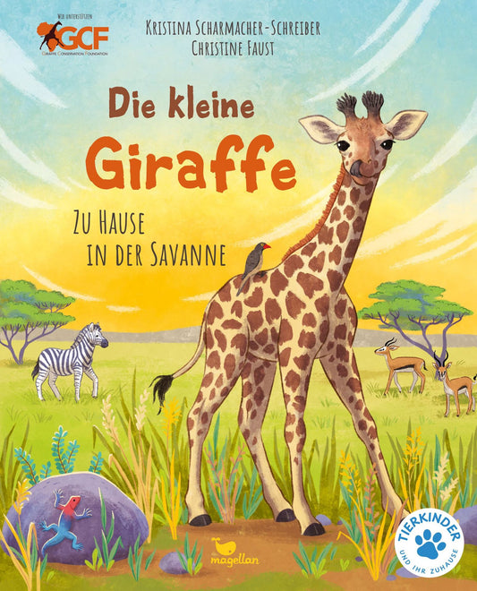 Die kleine Giraffe – Bilderbuch Savanne ab 4 | Sachbilderbuch Giraffe I Tierkinder Cover