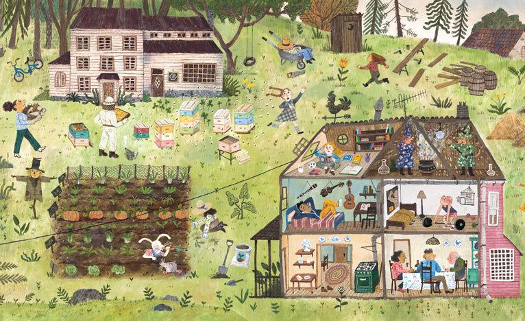 Fantastischer Wald von Sebastián Ilabaca Wimmelbuch ab 2 Jahren Riesen-Leporello