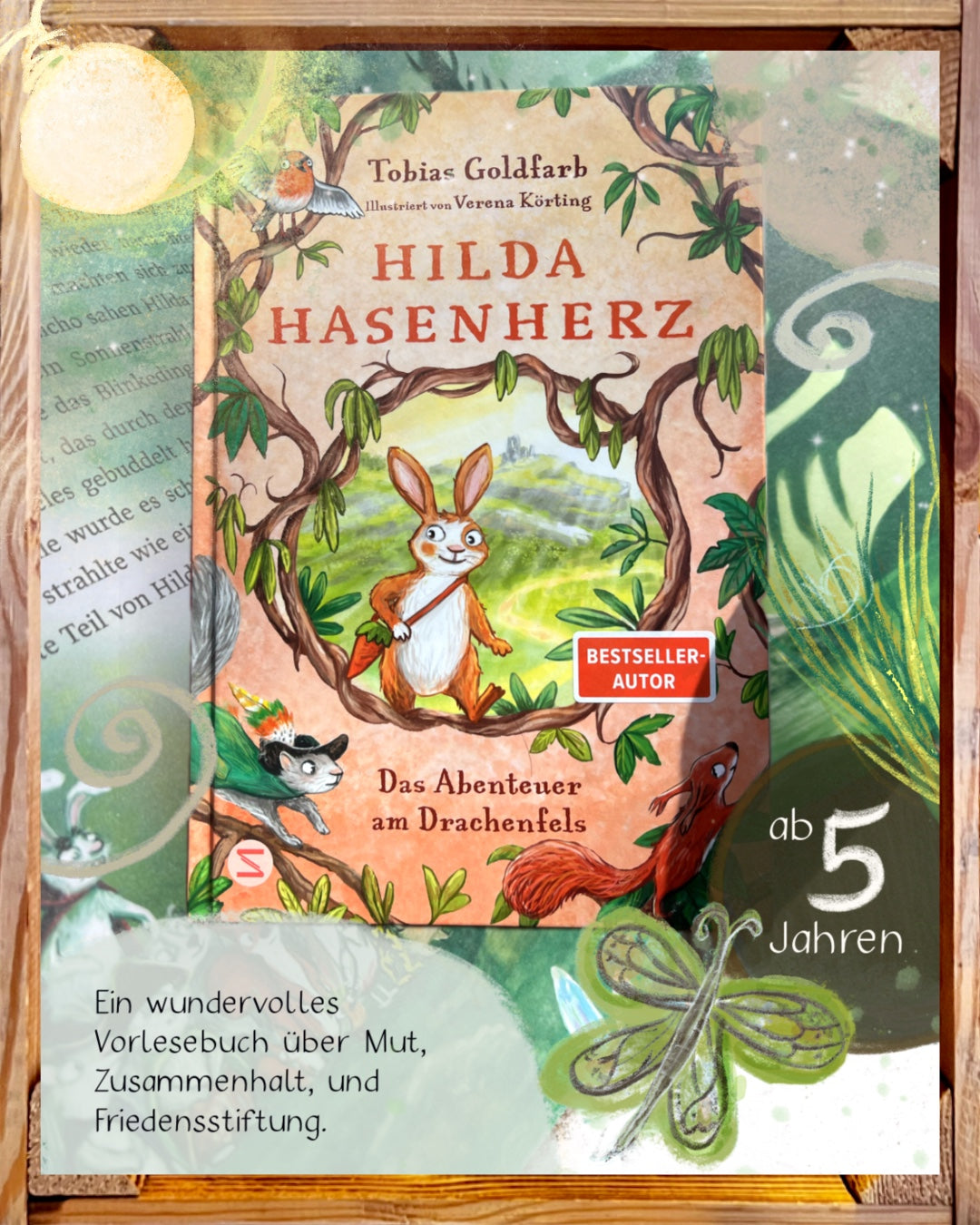 Hilda Hasenherz 3 Das Abenteuer am Drachenfels Band 3 des Vorleseklassikers vom SPIEGEL-Bestsellerautor Tobias Goldfarb | Tierabenteuer mit mutiger Heldin | Begeistert große und kleine Leser Band 3 von Tobias Goldfarb  und Verena Körting