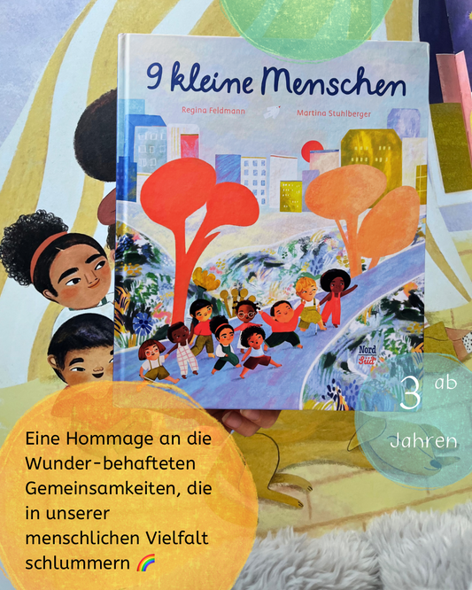 9 kleine Menschen von Regina Feldmann I Bilderbuch über Vielfalt an 3 Jahren