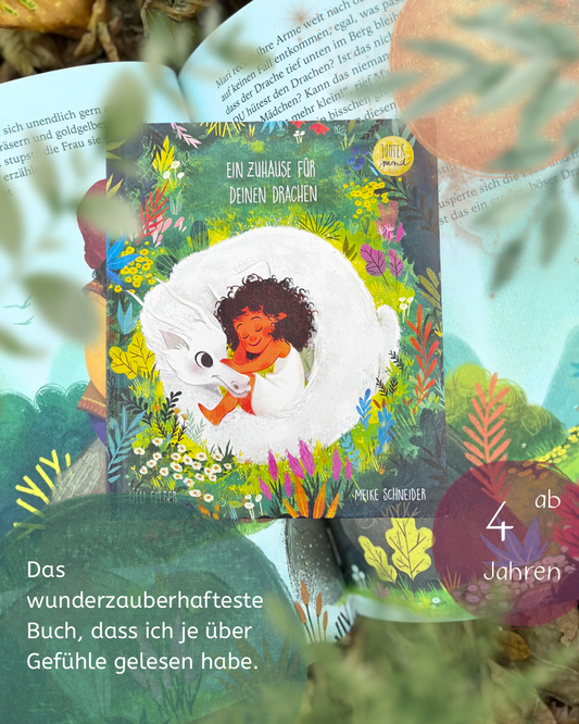 Bilderbuchempfehlung zu Emotionen: Ein Zuhause für deinen Drachen von Ulli Felber und Meike Schneider I Bilderbuch über starke Gefühle ab 4 Jahren