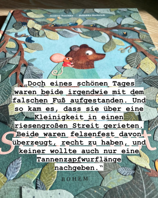 Stille Post von Andrea Tuschka und Rebekka Stelbrink I Ein ganz besonderer Bilderbuchschatz ab 3 Jahren über das Streiten und Versöhnen