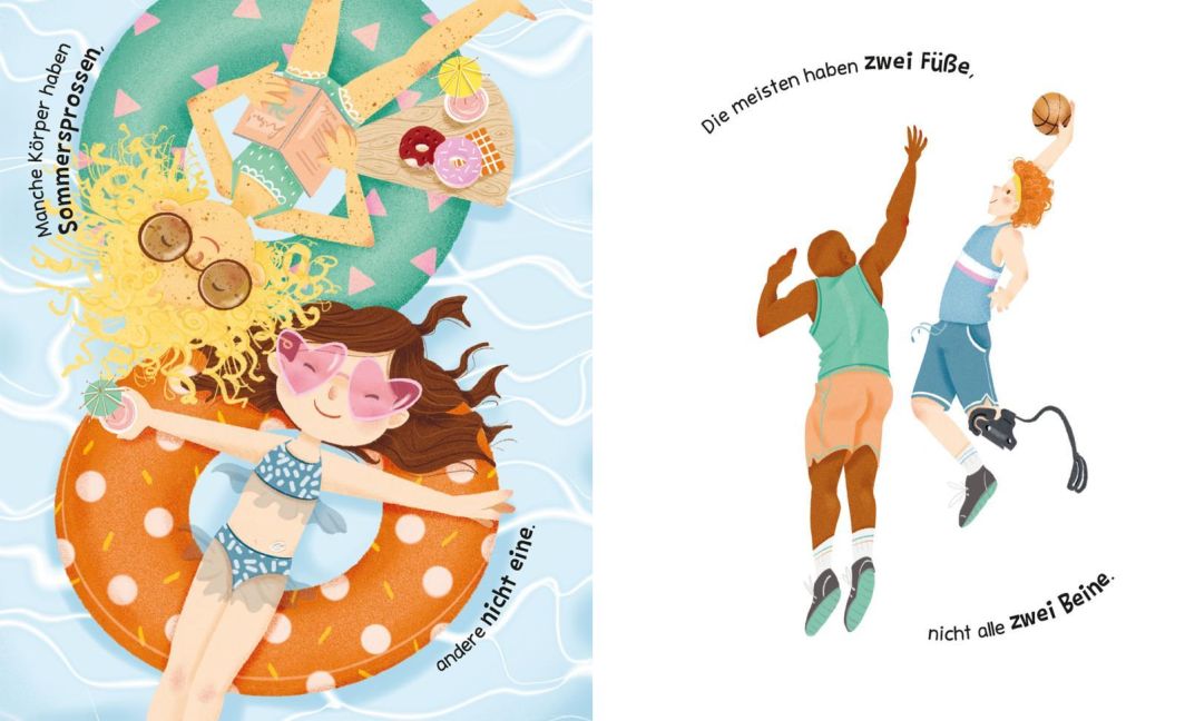 So viele Körper von Sophie Kennen Airin O´Callaghan (Illustr.) I Bilderbuchtipp ab 3 Jahren I Bilderbuch in Reimen über vielfältige Körper