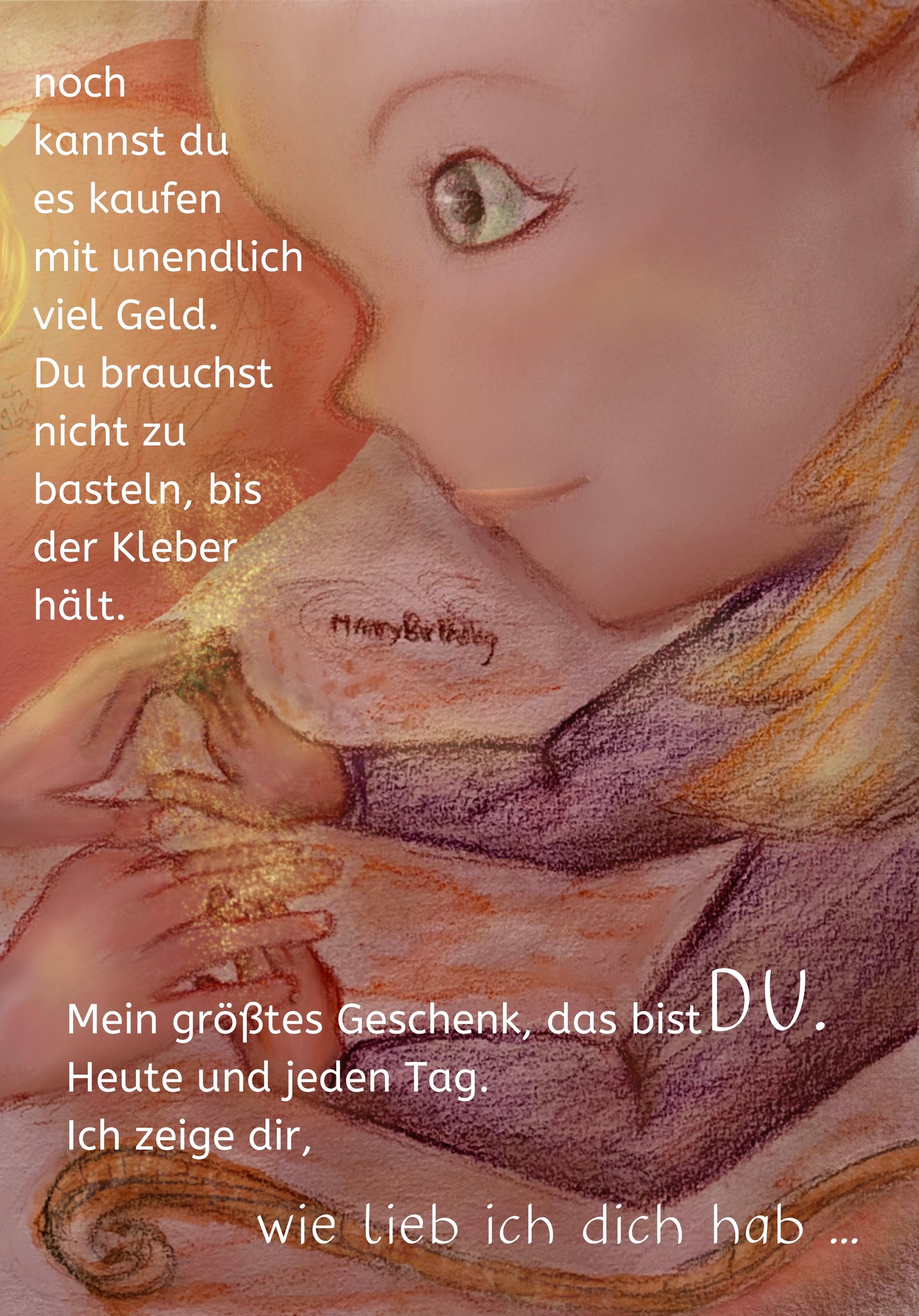 Kinderbuch „Weil DU mein wertvollstes Geschenk bist“ - Großes Hardcover 17x24 cm