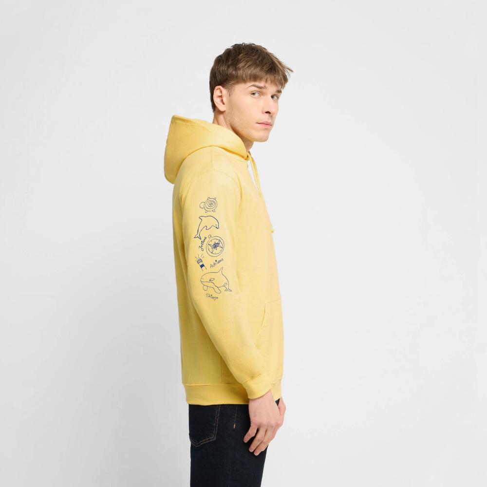 Hoodie - lemon yellow