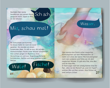 Kinderbuch „Zeitreise zum Mehr der Zeit“, überarbeitete Neuauflage zu „Das magische Meer der Zeit" -  Taschenbuch Softcover A5 ISBN 978-3-911066-06-8