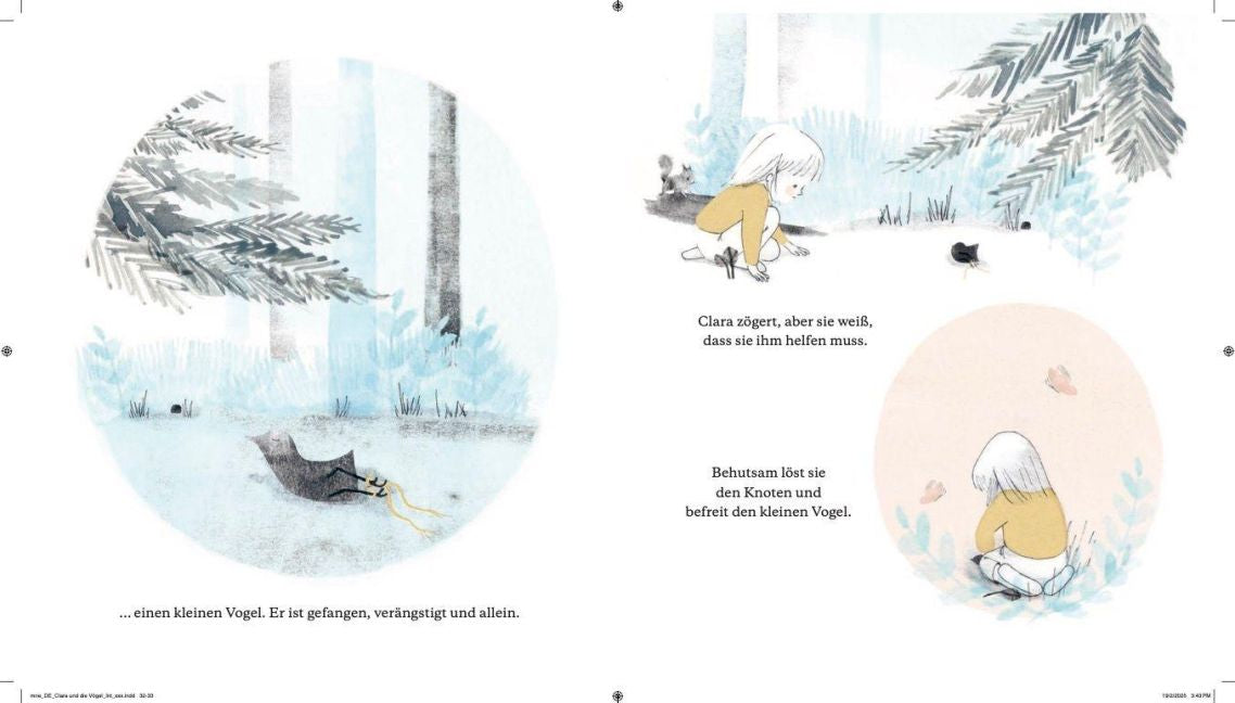 Clara und die Vögel Ein Bilderbuch ab 3 Jahren, das Kinder in ihrer Entwicklung begleiten kann. Ein Buch voller Poesie. von Emma Christina Simpson