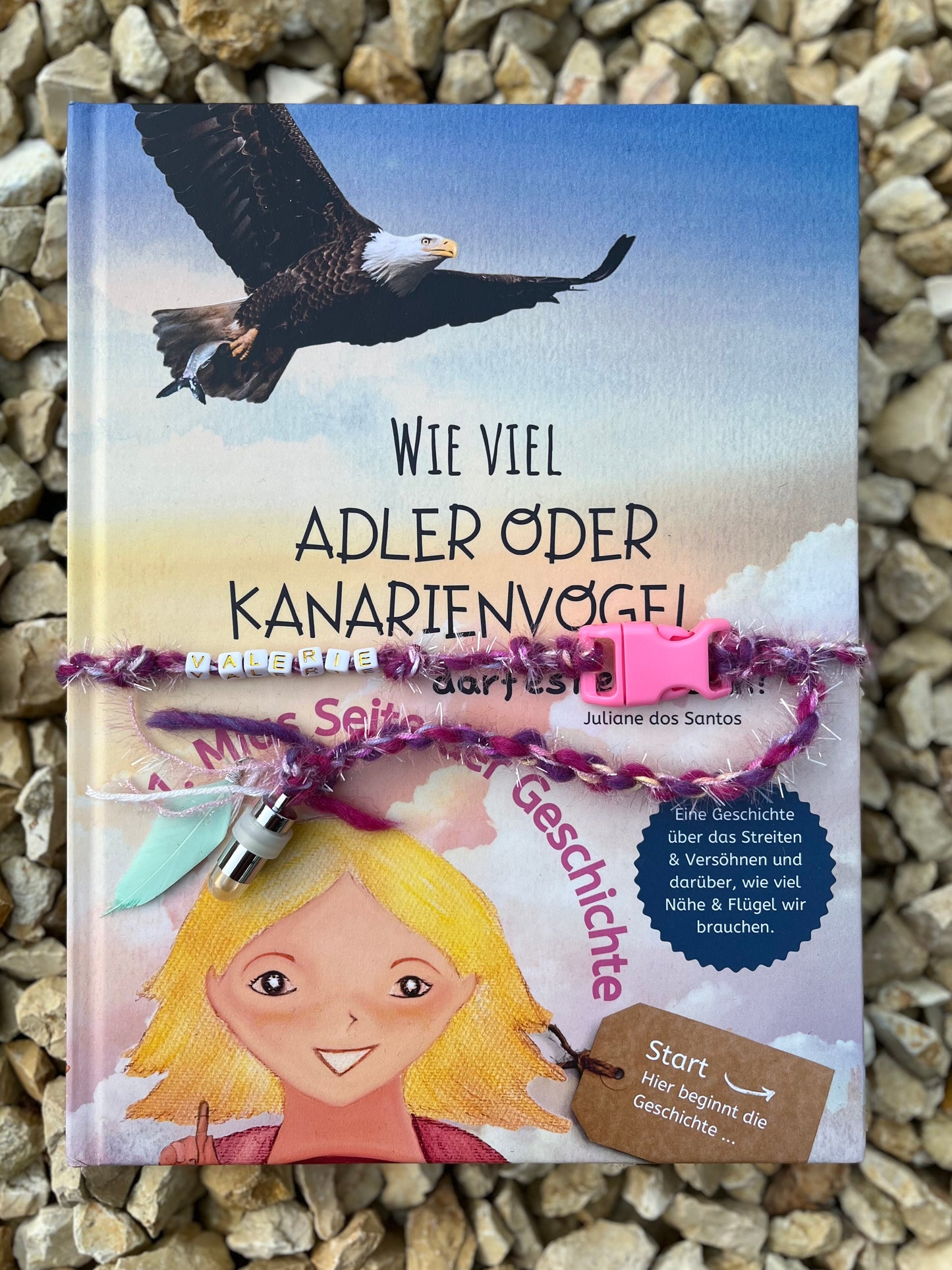 Kinderbuch „Adler oder Kanarienvogel" - Als handmade Geschenkset inklusive Namen deines Kindes Anhänger und Lampe ISBN-13 979-8386980870
