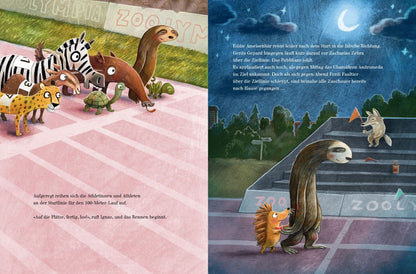 "DIE GROSSEN SPIELE IM ZOO" VON SOPHIE SCHOENWALD und Günther Jakobs EIN WETTKAMPF VOLLER SPASS UND FAIRNESS I Bilderbuchtipp für Kinder ab 4 Jahren