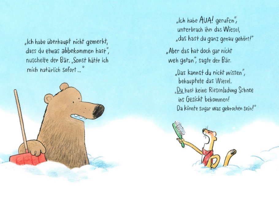 Das war doch keine Absicht! Ein Bär-und-Wiesel-Bilderbuch übers Entschuldigen von Jörg Mühle