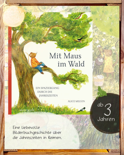 Mit Maus im Wald. Spaziergang durch die Jahreszeiten I Bilderbuch ab 3
