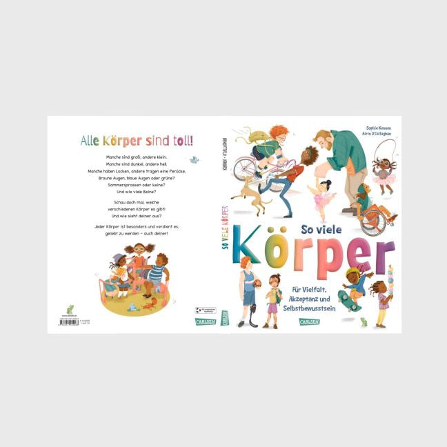 So viele Körper von Sophie Kennen Airin O´Callaghan (Illustr.) I Bilderbuchtipp ab 3 Jahren I Bilderbuch in Reimen über vielfältige Körper