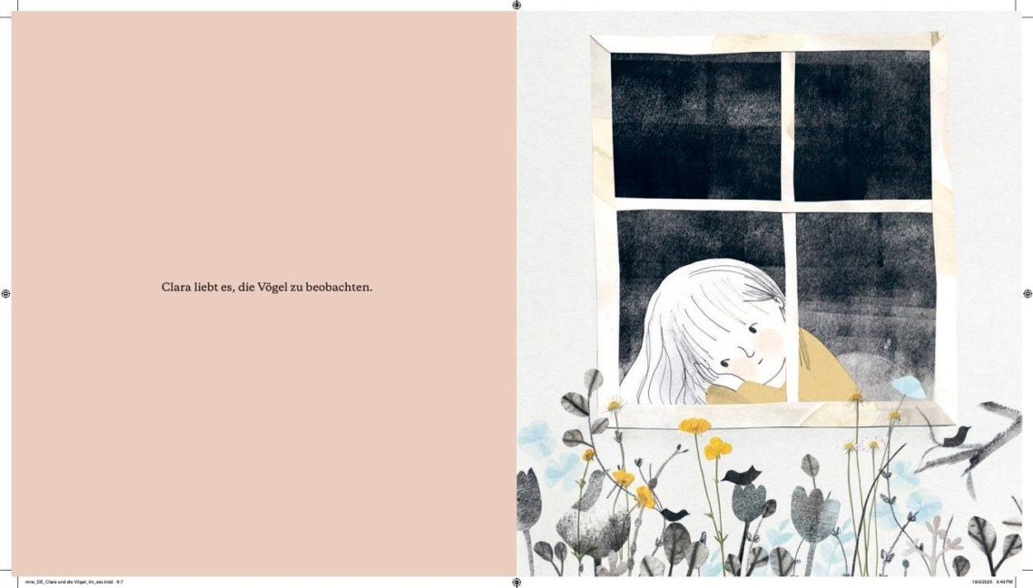 Clara und die Vögel Ein Bilderbuch ab 3 Jahren, das Kinder in ihrer Entwicklung begleiten kann. Ein Buch voller Poesie. von Emma Christina Simpson