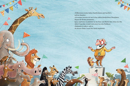 "DIE GROSSEN SPIELE IM ZOO" VON SOPHIE SCHOENWALD und Günther Jakobs EIN WETTKAMPF VOLLER SPASS UND FAIRNESS I Bilderbuchtipp für Kinder ab 4 Jahren