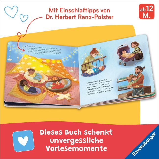 Müde und geborgen So schlafen Babys ein. von Herbert Renz-Polster und Bernd Penners I Pappbilderbuchtipp zum Einschlafen ab 1 Jahr