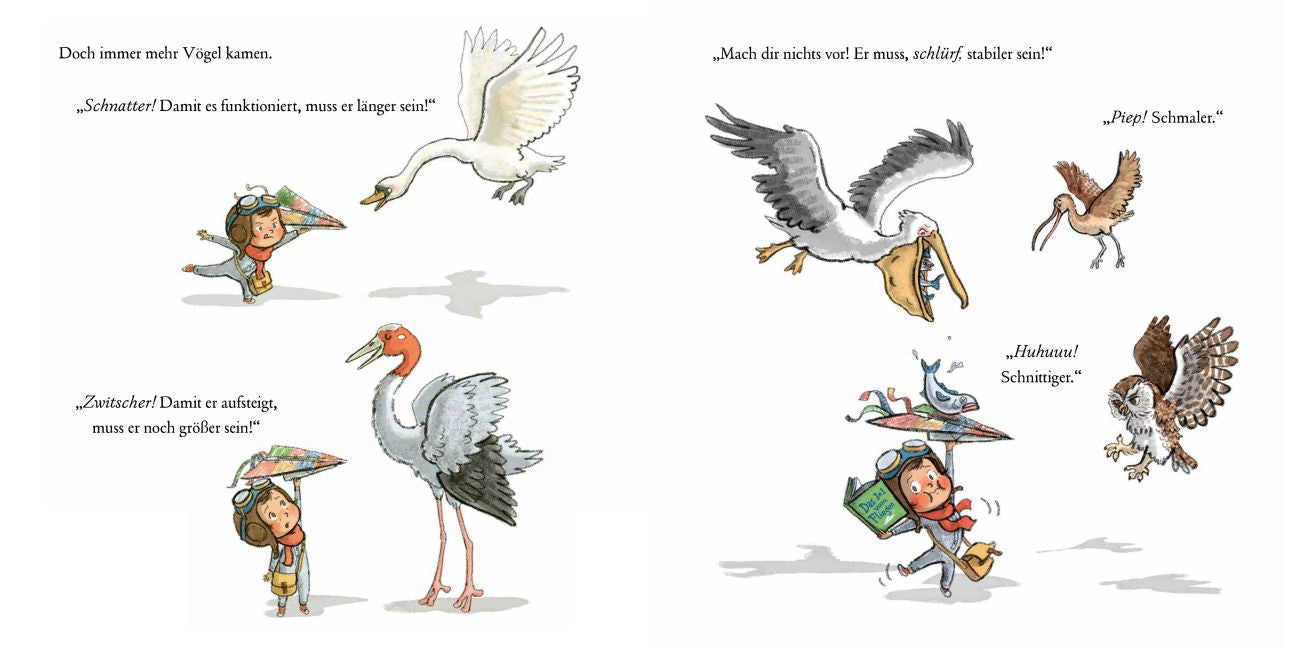 Meine Träume fliegen hoch Bilderbuch ab 3: Tiergeschichte vom Papierflieger basteln. Ein Kinderbuch über den Zusammenhalt von echten Freund*innen, der Kinderträume wahr werden lässt von Cori Doerrfeld