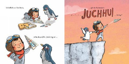 Meine Träume fliegen hoch Bilderbuch ab 3: Tiergeschichte vom Papierflieger basteln. Ein Kinderbuch über den Zusammenhalt von echten Freund*innen, der Kinderträume wahr werden lässt von Cori Doerrfeld