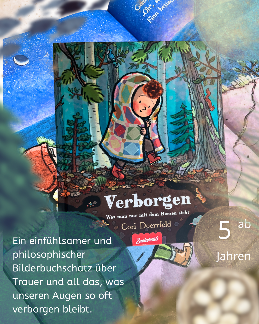 Verborgen Was man nur mit dem Herzen sieht von Cori Doerrfeld Bilderbuch über Trauer