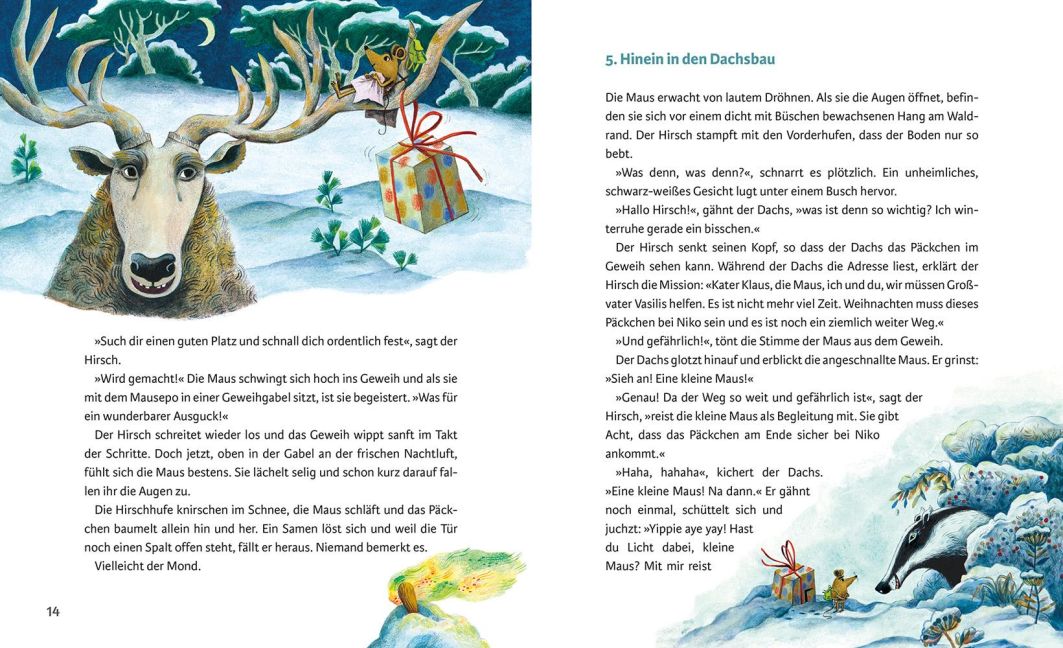 Kater Klaus vermisst die Maus Ein Weihnachtsmärchen. Adventskalenderbuch zum Vorlesen in 24 Kapiteln, eine herzerwärmende Tiergeschichte für Kinder zur Einstimmung auf Weihnachten von Kathrin Rohmann und Jasmin Schäfer