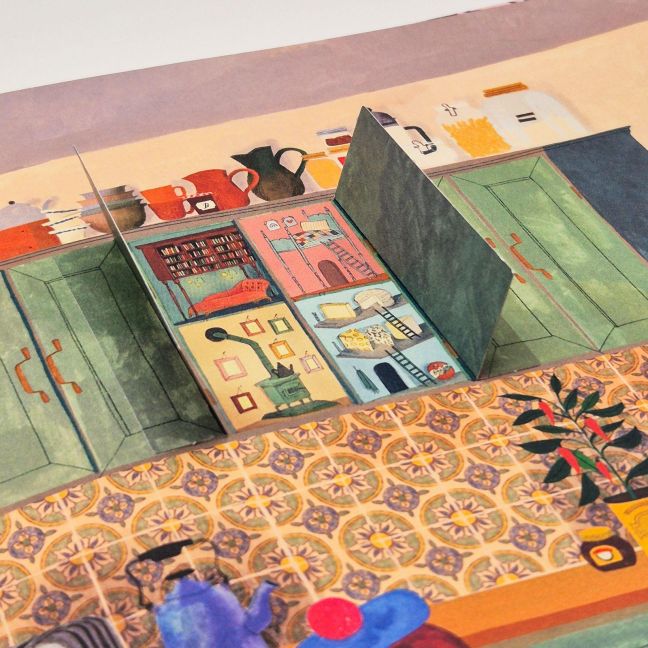 Das Haus mit der kleinen roten Tür Wintergeschichte für Kinder ab 4 Jahren für die Weihnachtszeit mit interaktiven Klappen und wunderschönen Illustrationen von Grace Easton