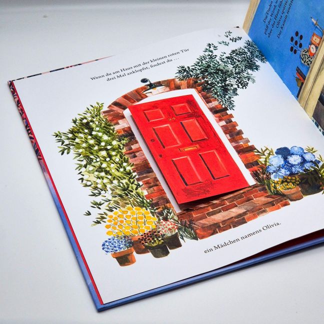 Das Haus mit der kleinen roten Tür Wintergeschichte für Kinder ab 4 Jahren für die Weihnachtszeit mit interaktiven Klappen und wunderschönen Illustrationen von Grace Easton