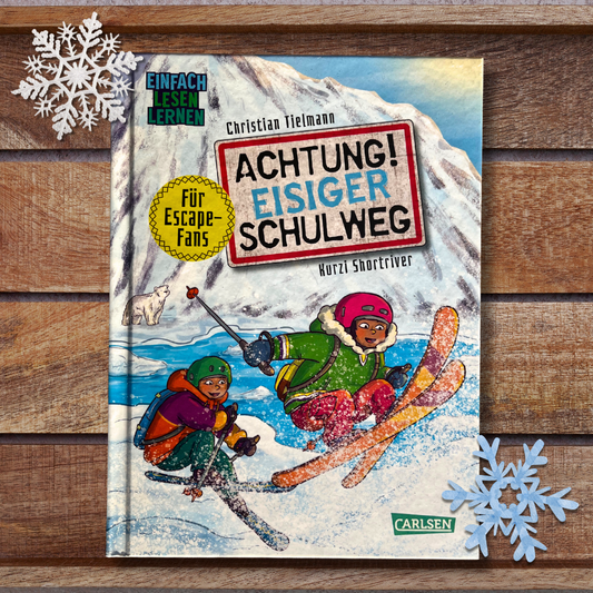 Achtung!: Eisiger Schulweg Einfach Lesen Lernen von Christian Tielmann  und Kurzi Shortriver Escapespiel-Kinderbuch