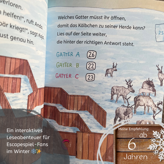 Achtung!: Eisiger Schulweg Einfach Lesen Lernen von Christian Tielmann  und Kurzi Shortriver Escapespiel-Kinderbuch