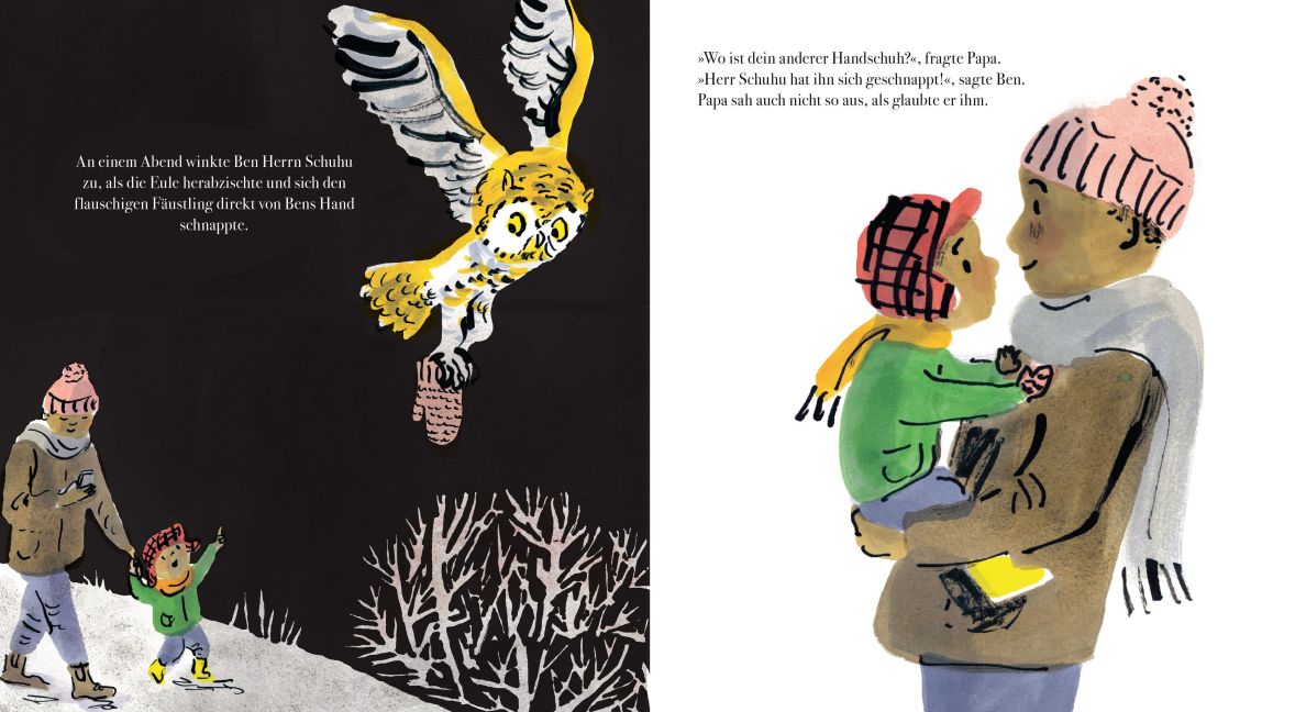 Huhu, Herr Schuhu
von Helen Stephens Bilderbuchtipp Winter