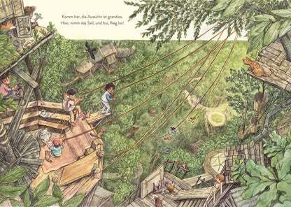 Unsere Baumhausstadt Ein fantasievolles Wimmelbilderbuch für Kinder ab 4 Jahren - zum Hineintauchen und Glücklichsein von NEW YORK TIMES -Bestsellerautor Gideon Sterer von Gideon Sterer und Charlie Mylie