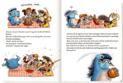 Pappbilderbuch ab 3 über Wut Der Grolltroll grollt heute nicht!? Aprilkind von Barbara van den Speulhof und Stephan Pricken