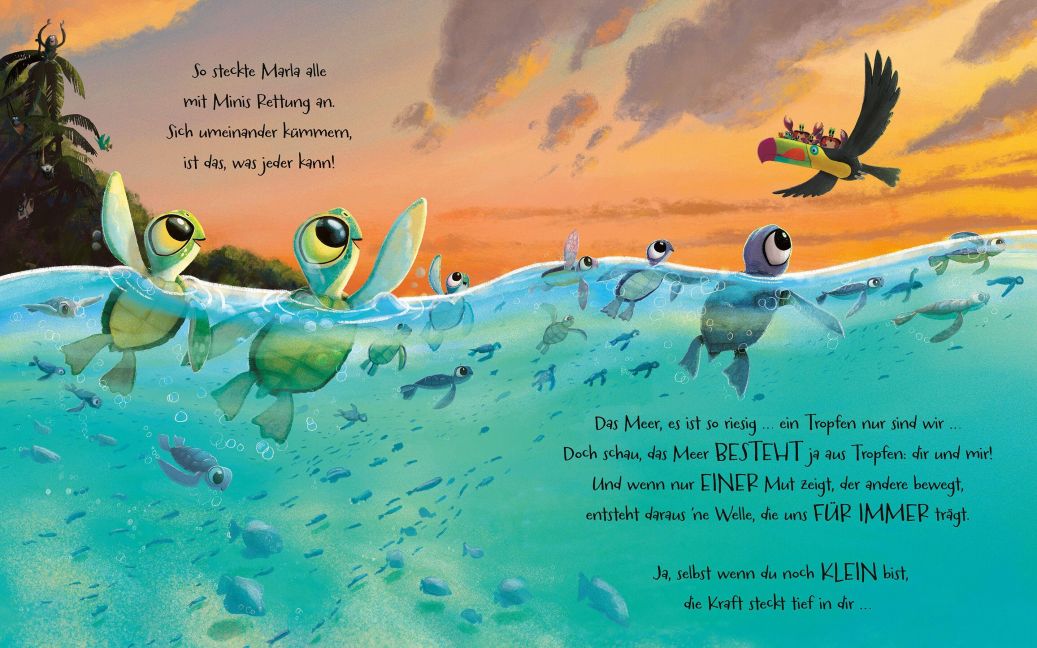 Geh deinen Weg, Schildkröte Ein Bilderbuch für Kinder ab 3 Jahren über Mut und Zusammenhalt von Rachel Bright  und Jim Field