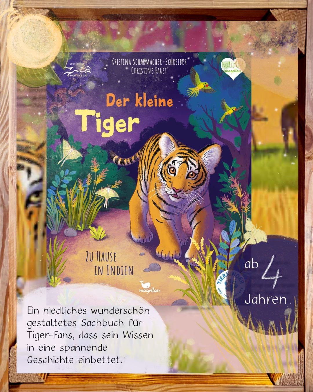 Der kleine Tiger - Zu Hause in Indien Bilderbuch mit erstem Sachwissen für Kinder ab 4 Jahren von Kristina Scharmacher-Schreiber  und Christine Faust