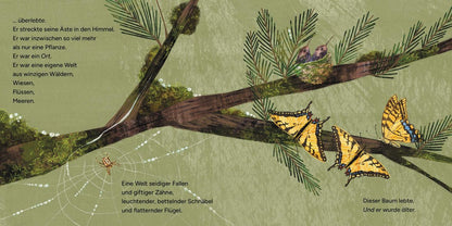 Dieser Baum lebt! Nachhaltiges Kinderbuch ab 4 Jahren über den Kreislauf des Lebens. Poetisch erzählt und kunstvoll illustriert von Leslie Barnard Booth und Stephanie Fizer Coleman