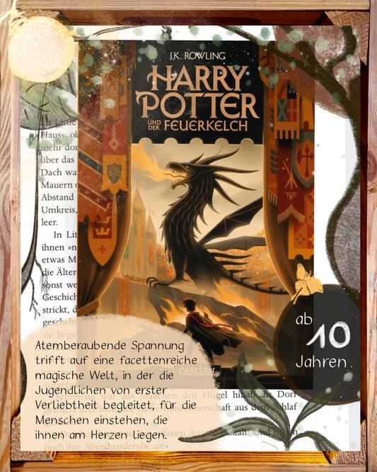 Harry Potter und der Feuerkelch (Harry Potter 4)  von J.K. Rowling Neuausgabe des Kinderbuch-Klassikers ab 10 Jahren über den bekanntesten Zauberer der Welt